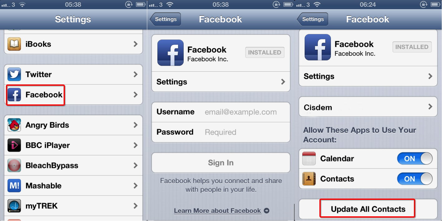 How to Sync Facebook Contacts to iPhone, Android and Mac?